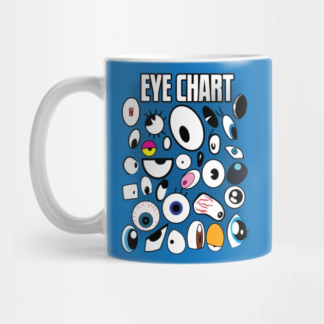 Eye Chart with Cartoon Eyes by eShirtLabs